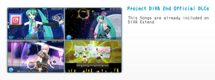 Diva 2nd DLC Songs