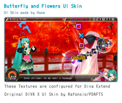 Butterfly and Flowers Hane